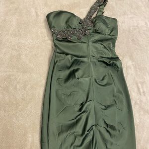 Cache knee length green dress